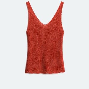 Women's Red Sweater Tank - Love Ellie